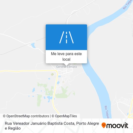 Rua Vereador Januário Baptista Costa mapa
