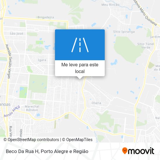 Beco Da Rua H mapa