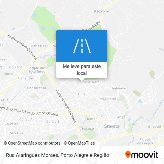 Rua Alaringues Moraes mapa