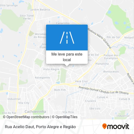 Rua Acelio Daut mapa