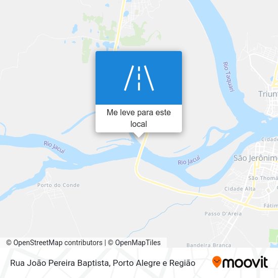 Rua João Pereira Baptista mapa
