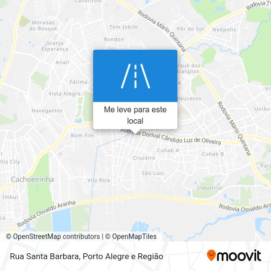 Rua Santa Barbara mapa