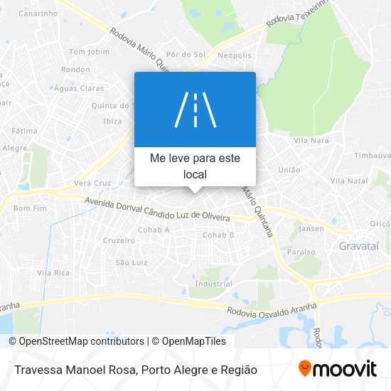 Travessa Manoel Rosa mapa