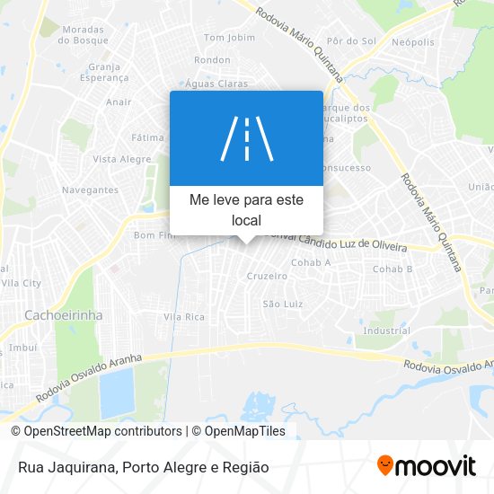 Rua Jaquirana mapa