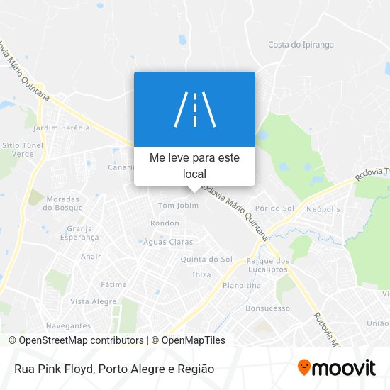 Rua Pink Floyd mapa