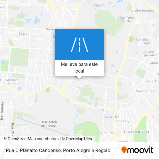 Rua C Planalto Canoense mapa