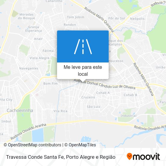 Travessa Conde Santa Fe mapa
