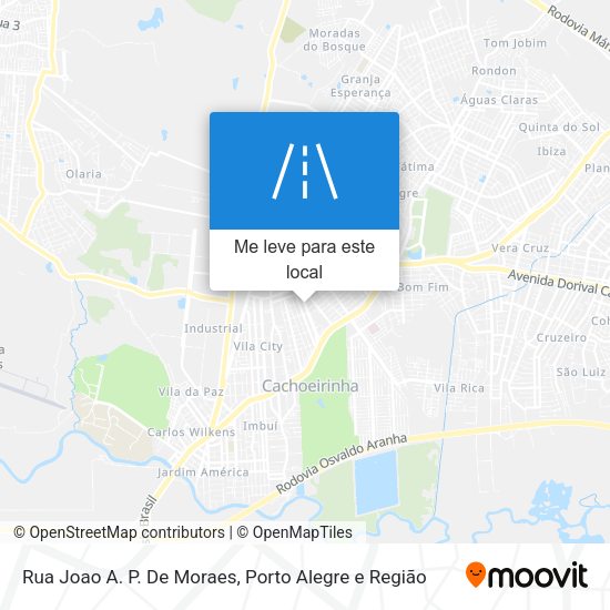 Rua Joao A. P. De Moraes mapa