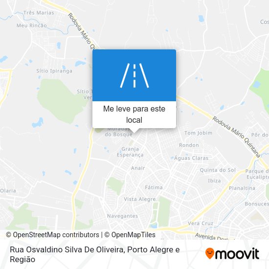 Rua Osvaldino Silva De Oliveira mapa