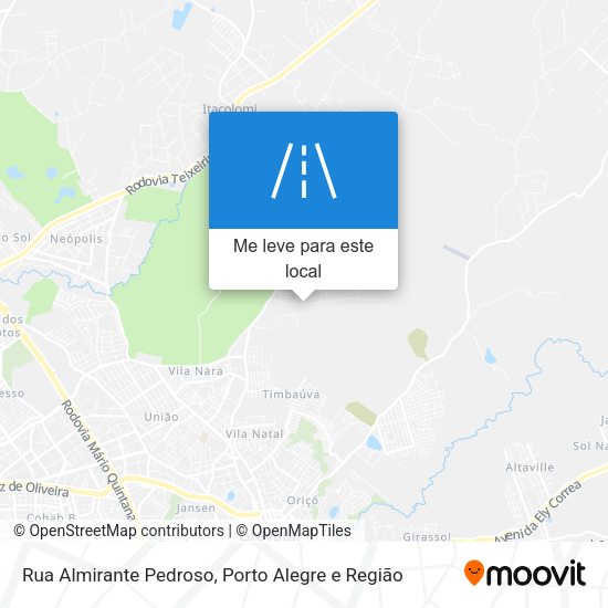 Rua Almirante Pedroso mapa
