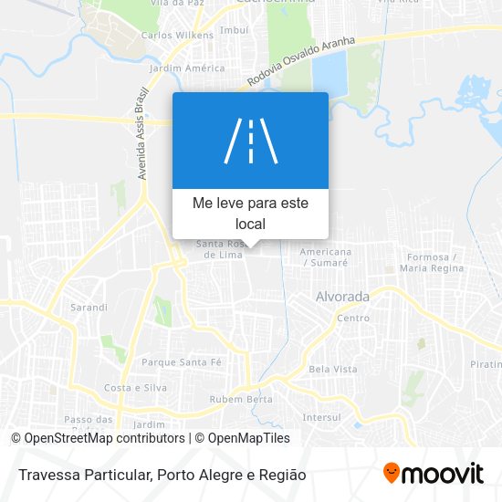 Travessa Particular mapa