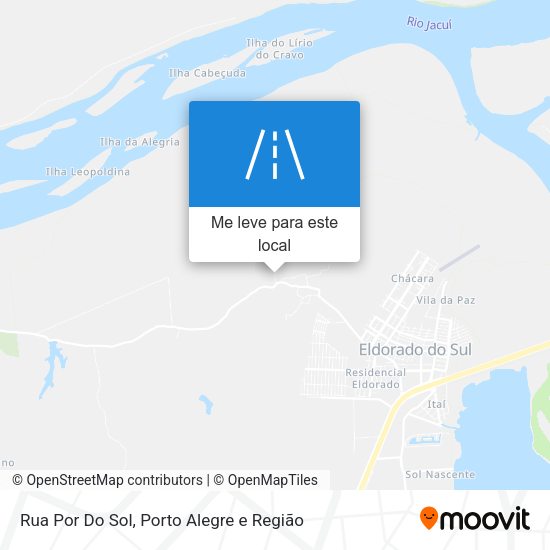 Rua Por Do Sol mapa
