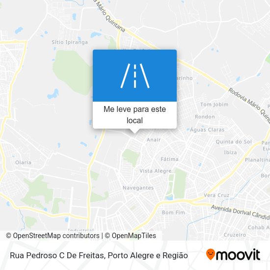 Rua Pedroso C De Freitas mapa