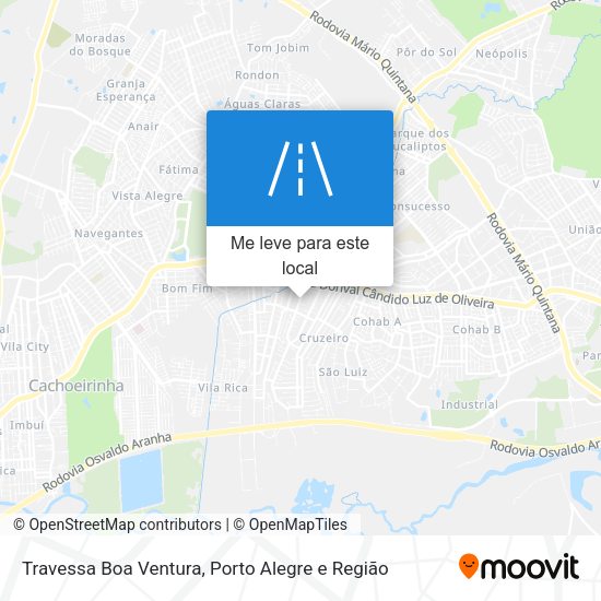 Travessa Boa Ventura mapa
