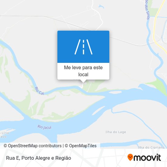 Rua E mapa