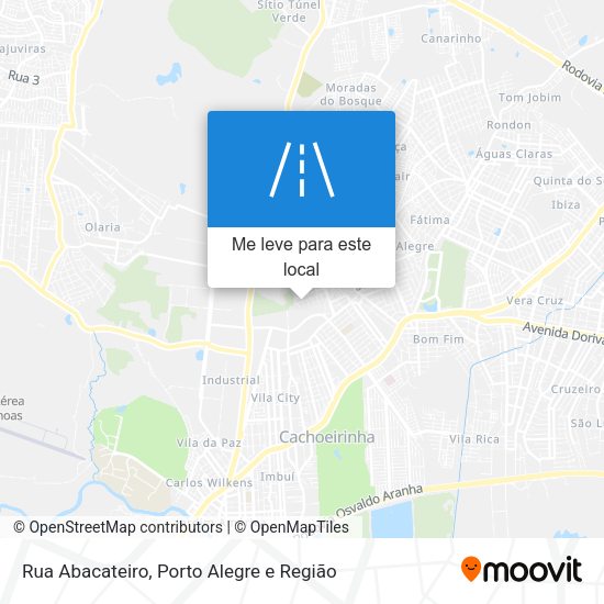 Rua Abacateiro mapa
