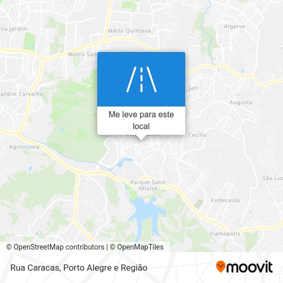 Rua Caracas mapa