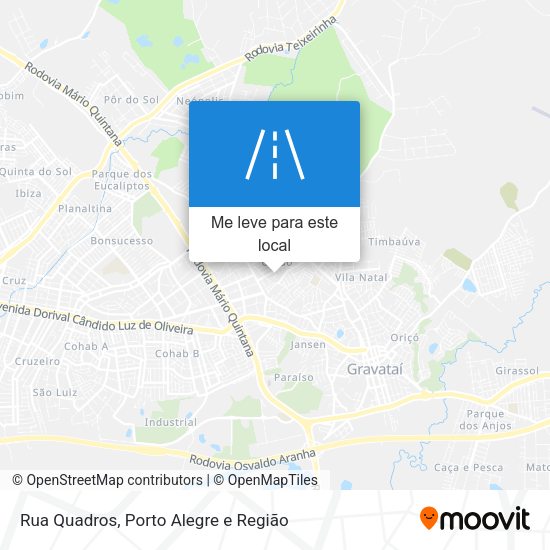 Rua Quadros mapa