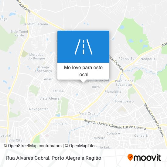 Rua Alvares Cabral mapa