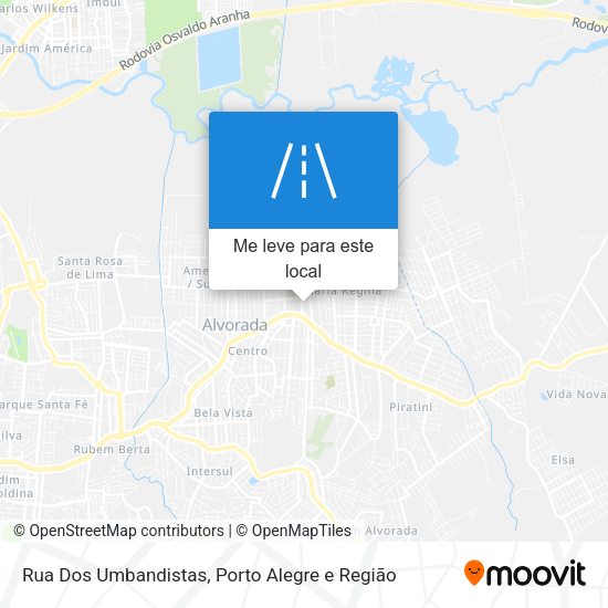 Rua Dos Umbandistas mapa