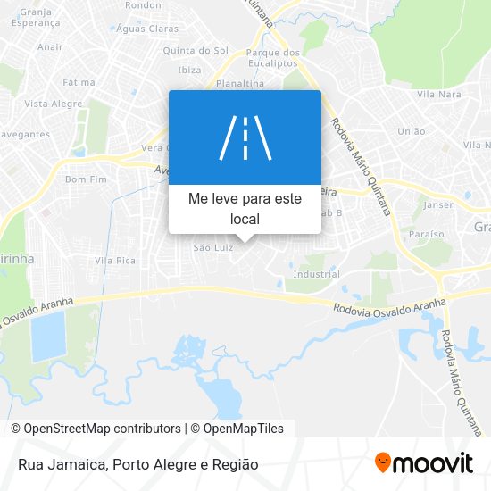 Rua Jamaica mapa