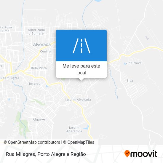 Rua Milagres mapa