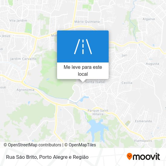 Rua Sáo Brito mapa