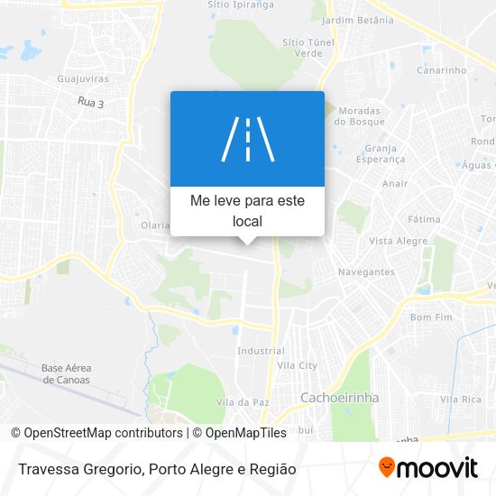 Travessa Gregorio mapa