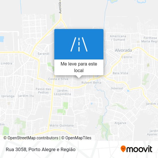 Rua 3058 mapa