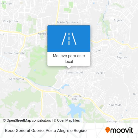 Beco General Osorio mapa