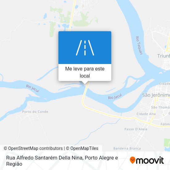 Rua Alfredo Santarém Della Nina mapa