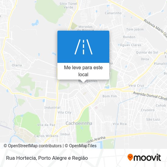 Rua Hortecia mapa