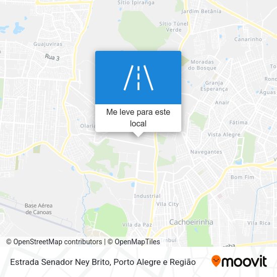 Estrada Senador Ney Brito mapa