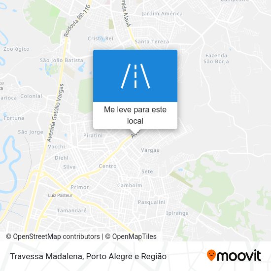 Travessa Madalena mapa