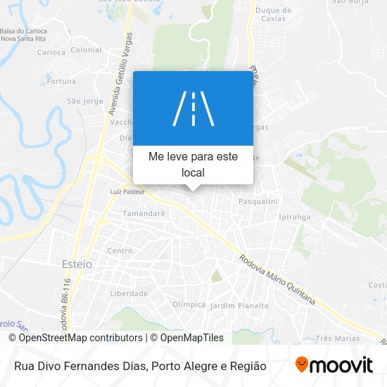 Rua Divo Fernandes Dias mapa