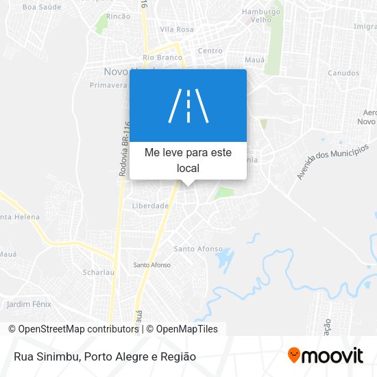 Rua Sinimbu mapa