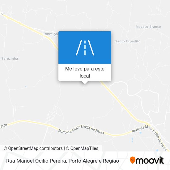 Rua Manoel Ocilio Pereira mapa