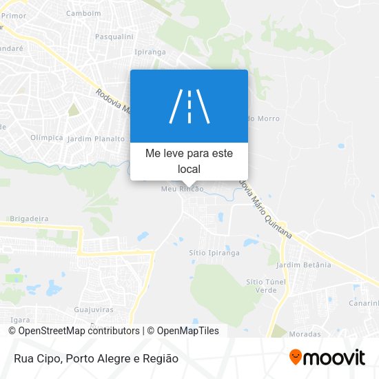 Rua Cipo mapa