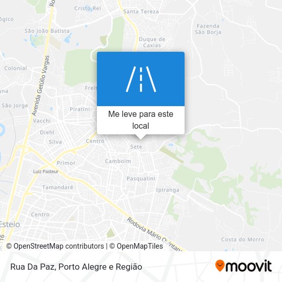 Rua Da Paz mapa