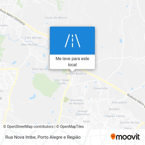 Rua Nova Imbe mapa