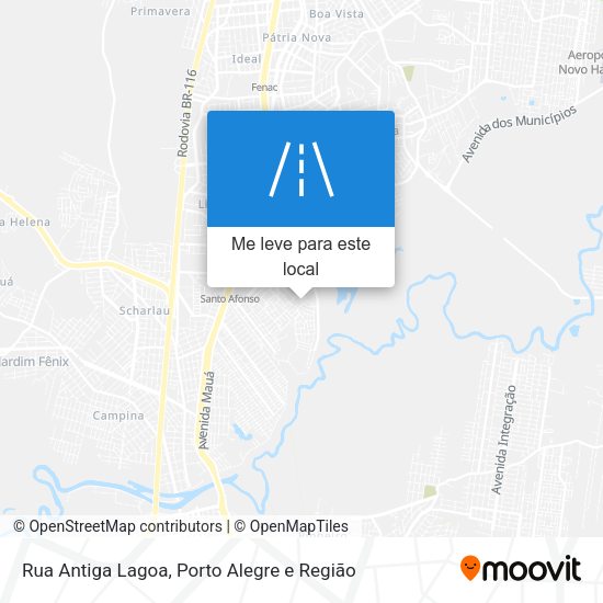 Rua Antiga Lagoa mapa
