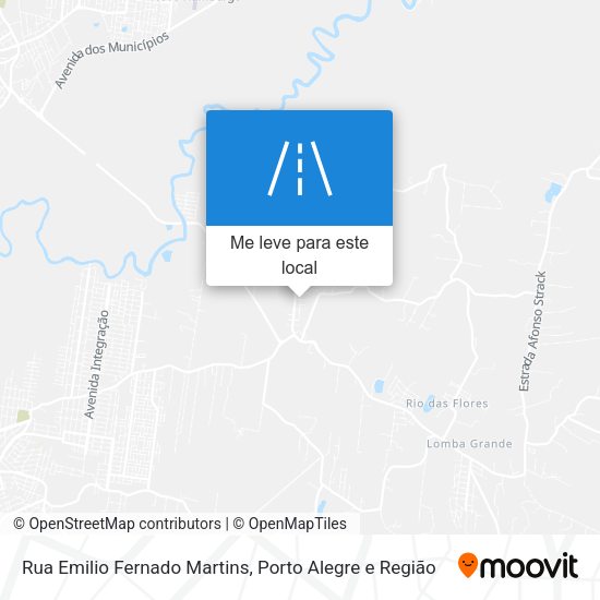 Rua Emilio Fernado Martins mapa