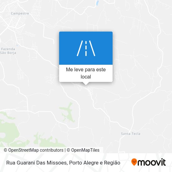 Rua Guarani Das Missoes mapa