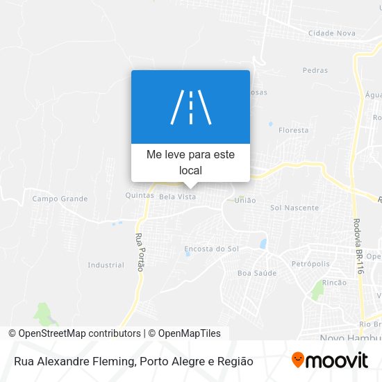 Rua Alexandre Fleming mapa