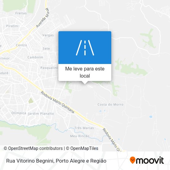 Rua Vitorino Begnini mapa