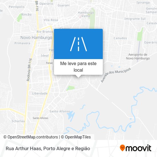 Rua Arthur Haas mapa