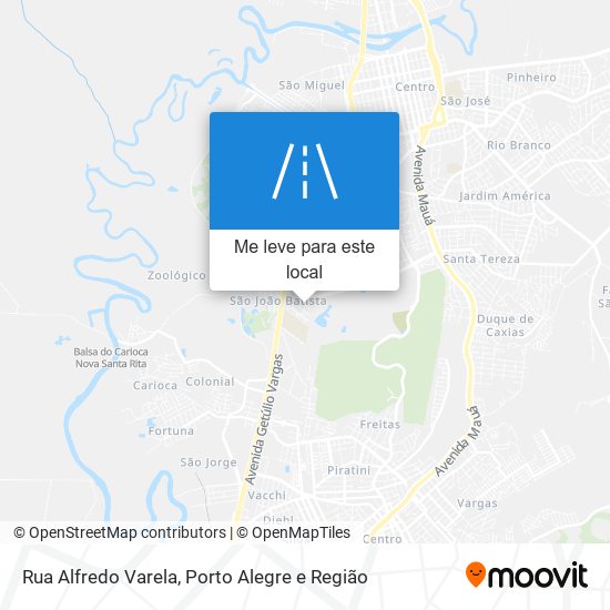 Rua Alfredo Varela mapa