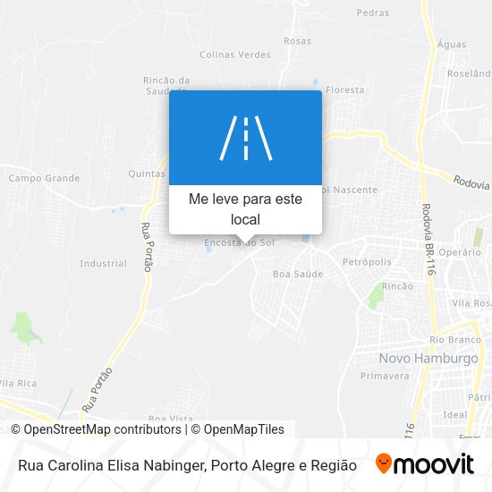 Rua Carolina Elisa Nabinger mapa