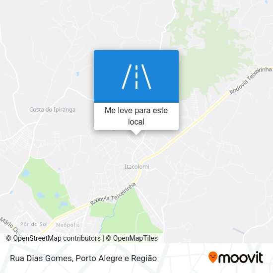 Rua Dias Gomes mapa