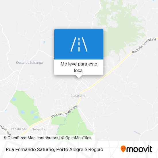 Rua Fernando Saturno mapa